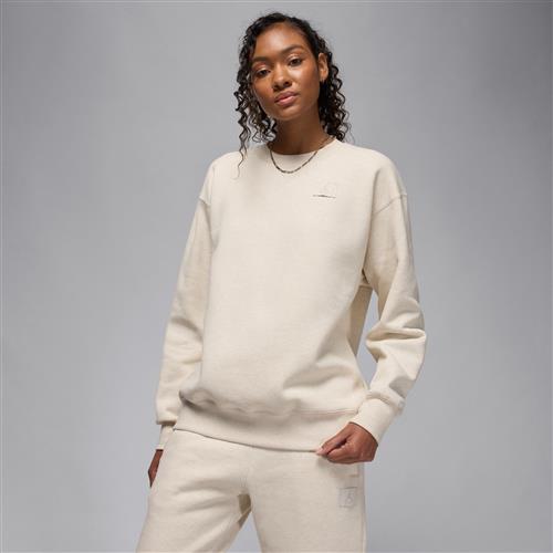 Jordan Flight Fleece-sweatshirt med rund hals til kvinder - brun