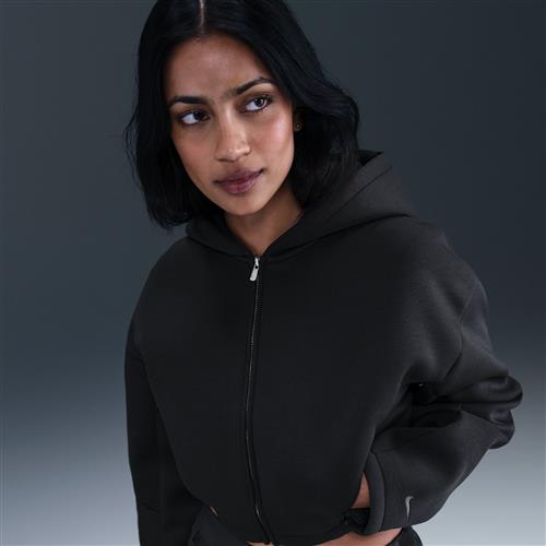 Nike -jakke med lynlås til kvinder - sort