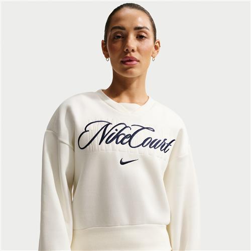 NikeCourt Collection-crewtrøje til tennis til kvinder - hvid