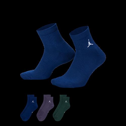 Jordan-hverdagsankelstrømper (3 par) - multifarvet