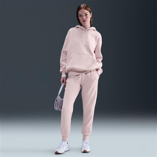 Nike Phoenix Fleece-sweatpants med mellemhøj talje til kvinder - Pink