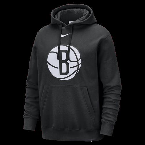 Brooklyn Nets Club Nike NBA-hættetrøje til mænd - sort
