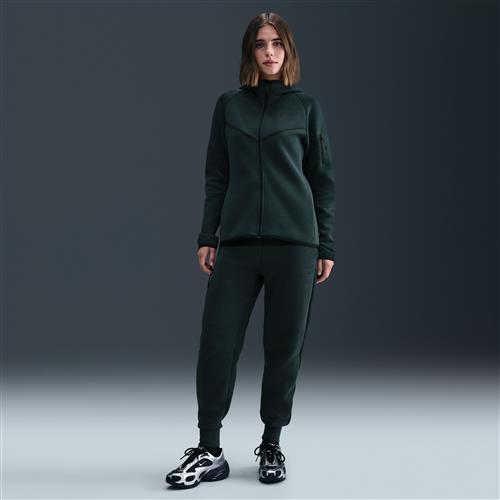 Nike Tech Fleece-joggers med mellemhøj talje til kvinder - grøn