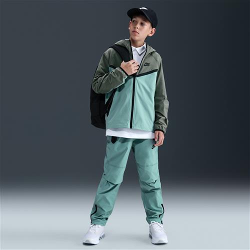 Vævede Nike Tech-bukser til større børn (drenge) - grøn