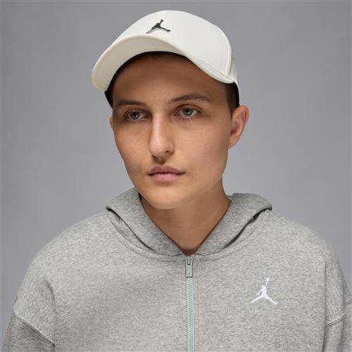 Struktureret Jordan Rise Jumpman-kasket i metal - hvid