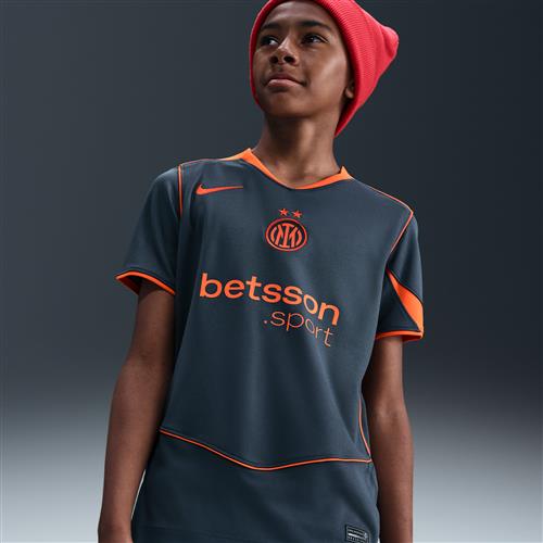 Inter Milan 2025/26 Stadium Third Nike Dri-FIT Total 90 Replica-fodboldtrøje til større børn - blå