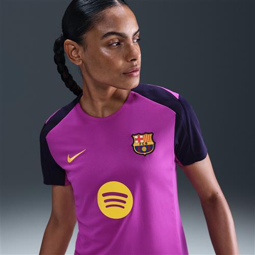 FC Barcelona Strike Nike Dri-FIT-fodboldtrøje med korte ærmer til kvinder - lilla