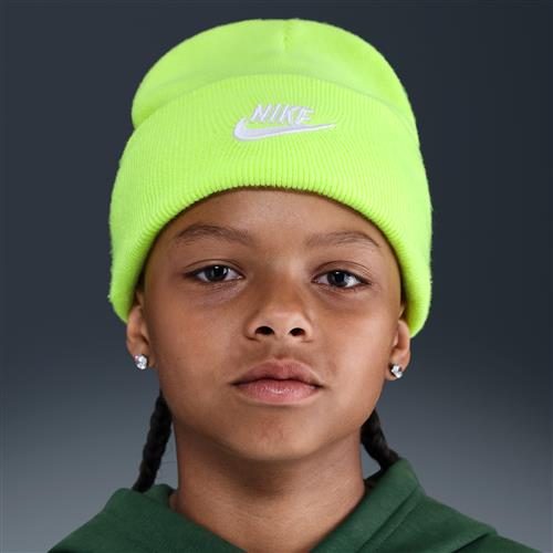 Nike Peak-beanie til større børn - gul