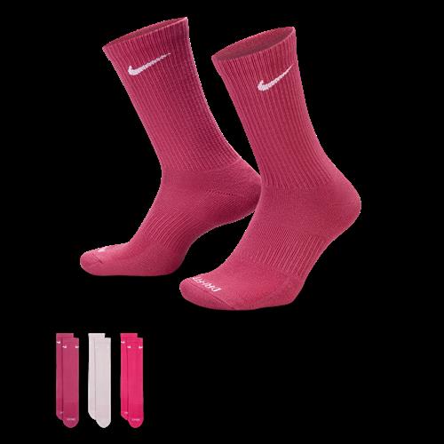 Nike Everyday Plus Cushioned-træningscrewstrømper (3 par) - multifarvet