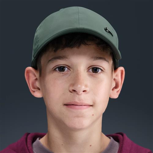 Nike Dri-FIT Club-Swoosh-kasket i metal til børn - grå