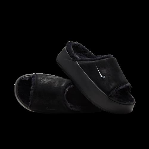 Nike Calm Elevation Fur-badesandaler til kvinder - sort