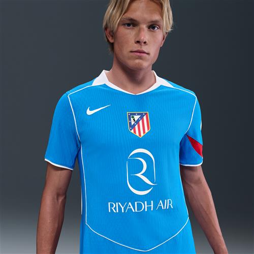 Club Atlético de Madrid 2025/26 Match Third Nike Dri-FIT ADV Total 90 Authentic-fodboldtrøje til mænd - blå