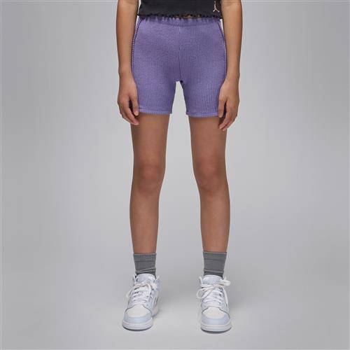 Jordan-cykelshorts med rib til større børn - lilla