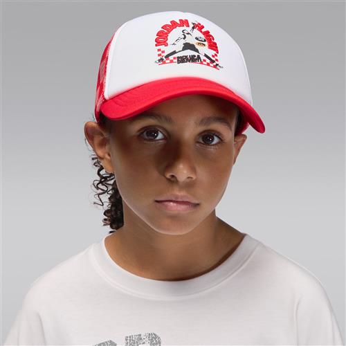 Jordan Deep Dish-truckerkasket til større børn - hvid