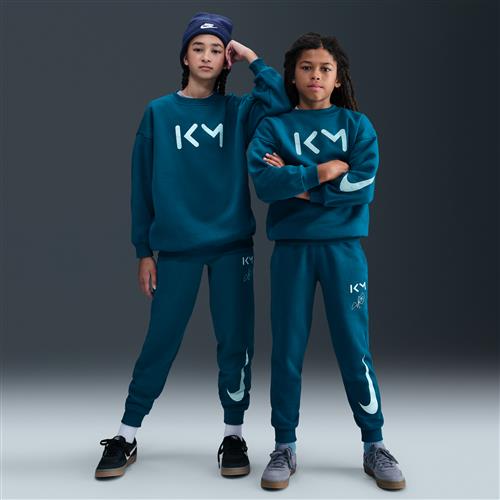 Kylian Mbappé Club Fleece-fodboldjoggers til større børn - blå