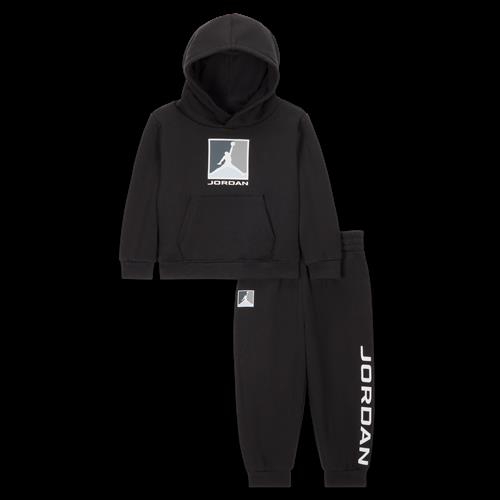 Todelt Jordan Essentials Baseline-hættetrøjesæt i fleece til babyer (12-24 M) - sort