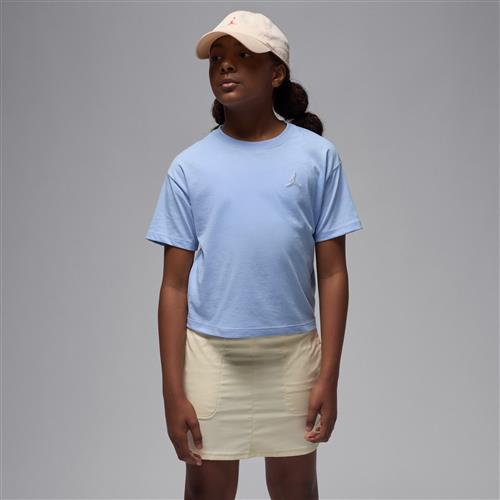 Broderet Jordan Brooklyn Essentials-T-shirt til mindre børn - blå