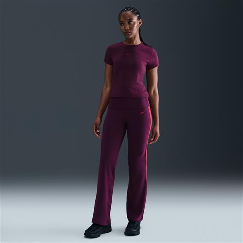 Nike -bukser med høj talje til kvinder - rød