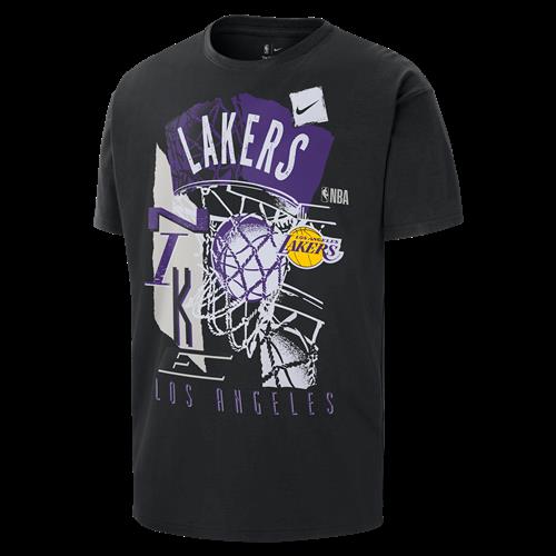 Los Angeles Lakers Courtside Nike NBA Vintage-T-shirt til mænd - sort