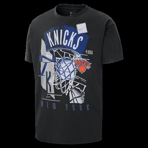 New York Knicks Courtside Nike NBA Vintage-T-shirt til mænd - sort