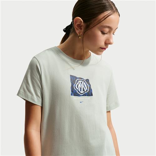 Inter Milan Nike Football-T-shirt til større børn - grå