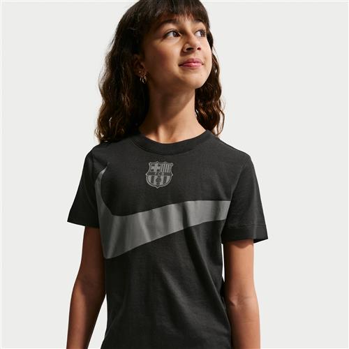 FC Barcelona Swoosh Nike Football-T-shirt til mænd - sort