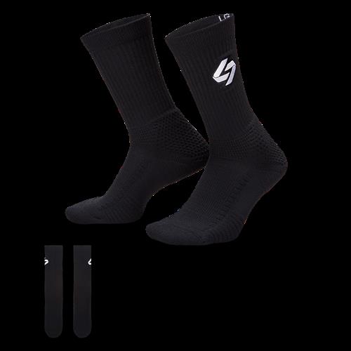 Luka Elite stødabsorberende Crew-strømper - sort