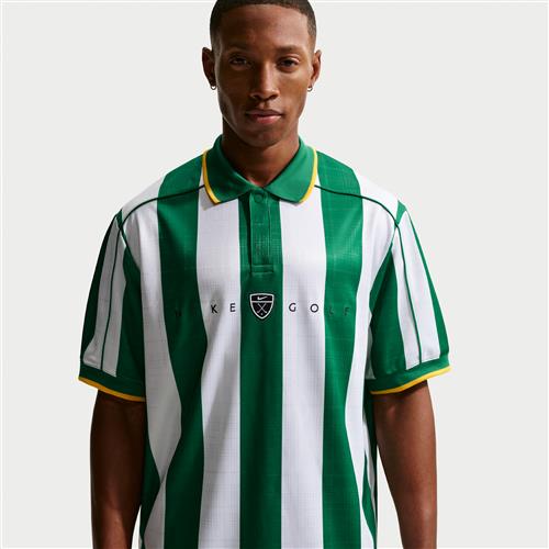 Nike Fairway Fresh Dri-FIT-golfpolo med korte ærmer og løstsiddende pasform til mænd - grøn