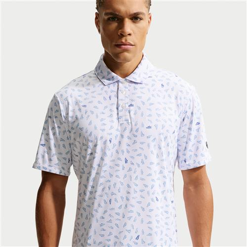 Nike Par Dri-FIT-golfpolo til mænd - hvid