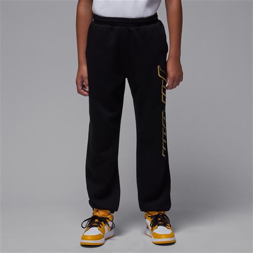 Jordan Mountainside-bukser i fleece til større børn - sort