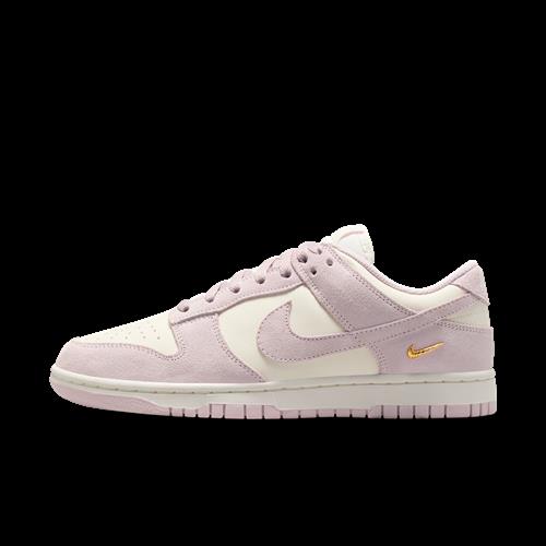 Nike Dunk Low ruskindsko til kvinder - hvid