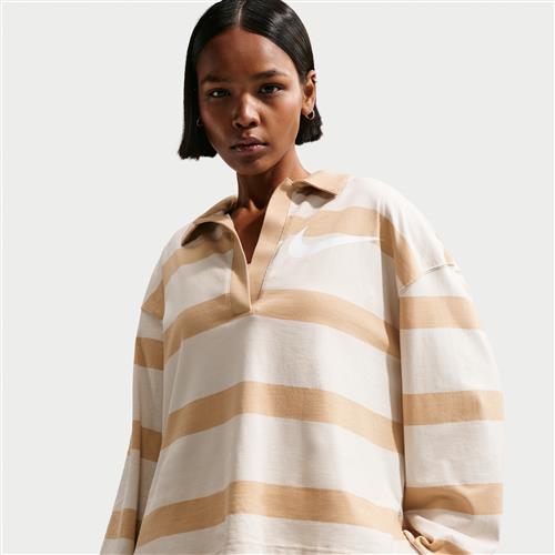 Oversized Nike -top til kvinder - grå