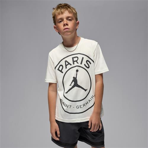 Jordan Paris Saint-Germain-T-shirt til større børn - hvid