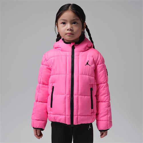 Mellemtung Jordan Essential-dynejakke til mindre børn - Pink