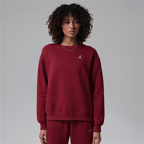 Jordan Brooklyn Fleece-sweatshirt med rund hals til kvinder - rød