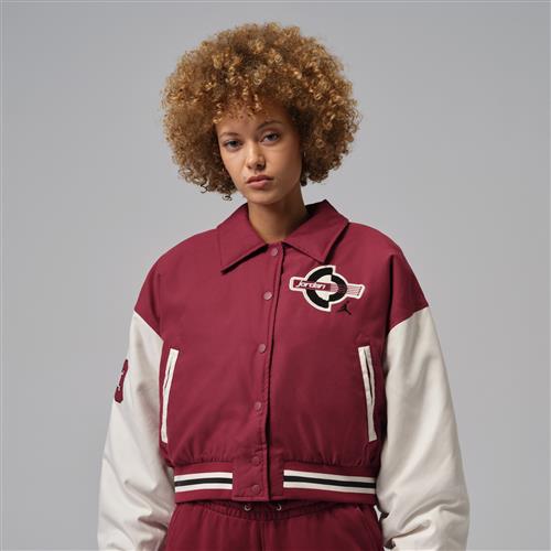 Jordan Brooklyn Therma-FIT varsity-jakke til kvinder - rød