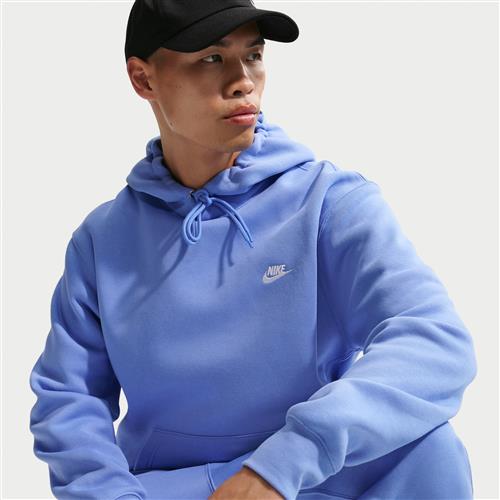 Nike Club-pulloverhættetrøje i fleece til mænd - blå