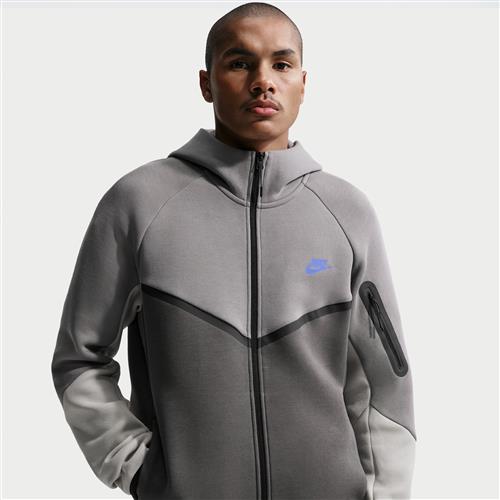 Nike Tech Windrunner-fleecejakke med lynlås til mænd - sort