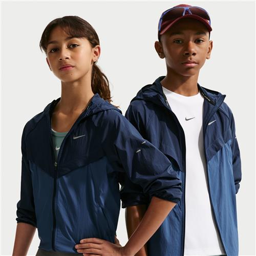 Nike Stride Repel UV-træningsjakke til børn - blå