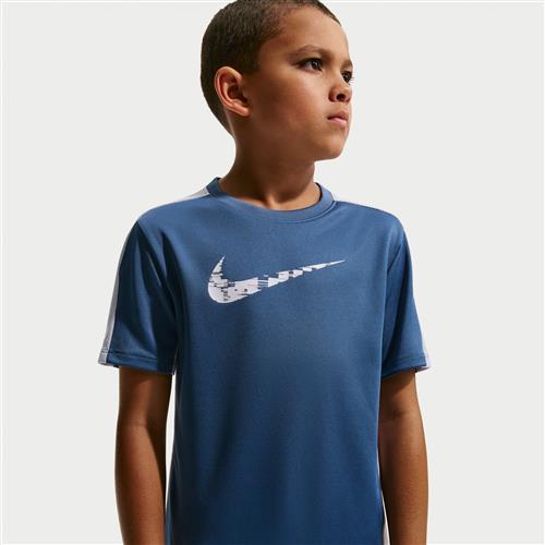 Kortærmet Nike Trophy23 Dri-FIT-træningsoverdel til større børn (drenge) - blå
