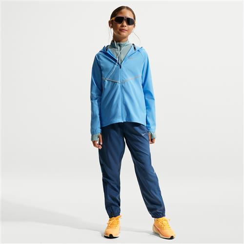 Vævede Nike Miler Dri-FIT-bukser til større børn - blå