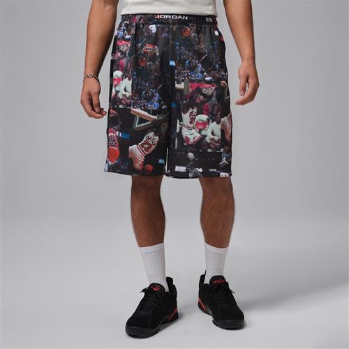 Jordan Flight Cat Scratch-shorts med print til mænd - sort