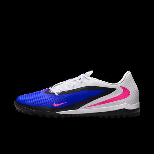 Nike Phantom 6 Low Academy-fodboldsko til grus - blå