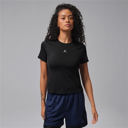 Jordan Sport Essentials Dri-FIT-trøje med korte ærmer til kvinder - sort