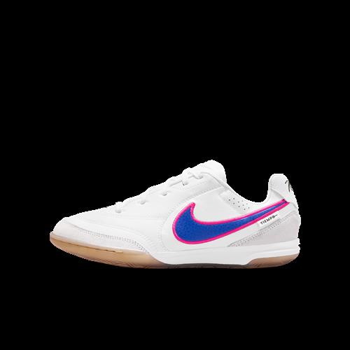 Nike Jr. Tiempo Streetgato-fodboldsko (low-top) til større børn (indendørs) - hvid