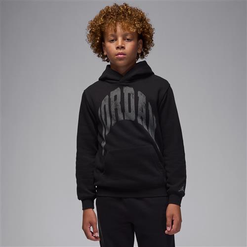 Jordan MVP-hættetrøje i fleece til større børn - sort