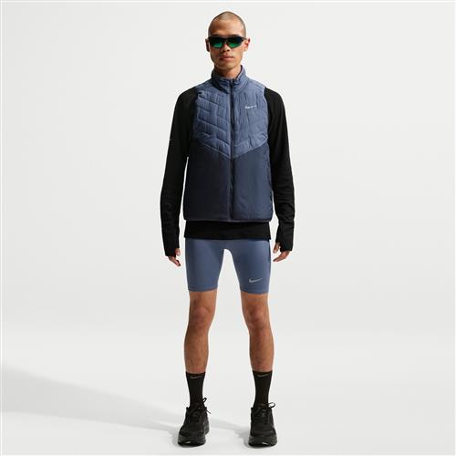 Nike Fast-Dri-FIT-løbetights i 1/2 længde med indershorts til mænd - blå