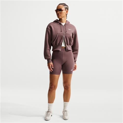 Nike Classic-cykelshorts med høj talje (20 cm) til kvinder - lilla