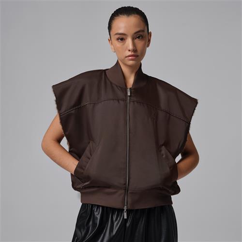 Vendbar Jordan Flight-vest til kvinder - brun
