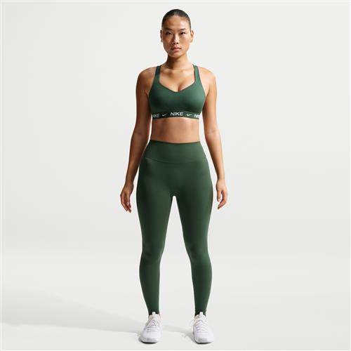 Nike Zenvy-leggings i fuld længde med høj talje og uden søm foran til kvinder - grøn